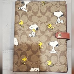 SOLD - Coach Peanuts Notebook